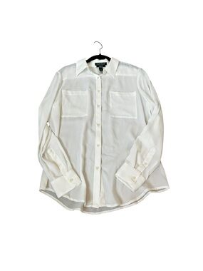 Lauren Ralph Lauren Slim Fit Blouse Long Sleeve Minimalist Timeless Classic